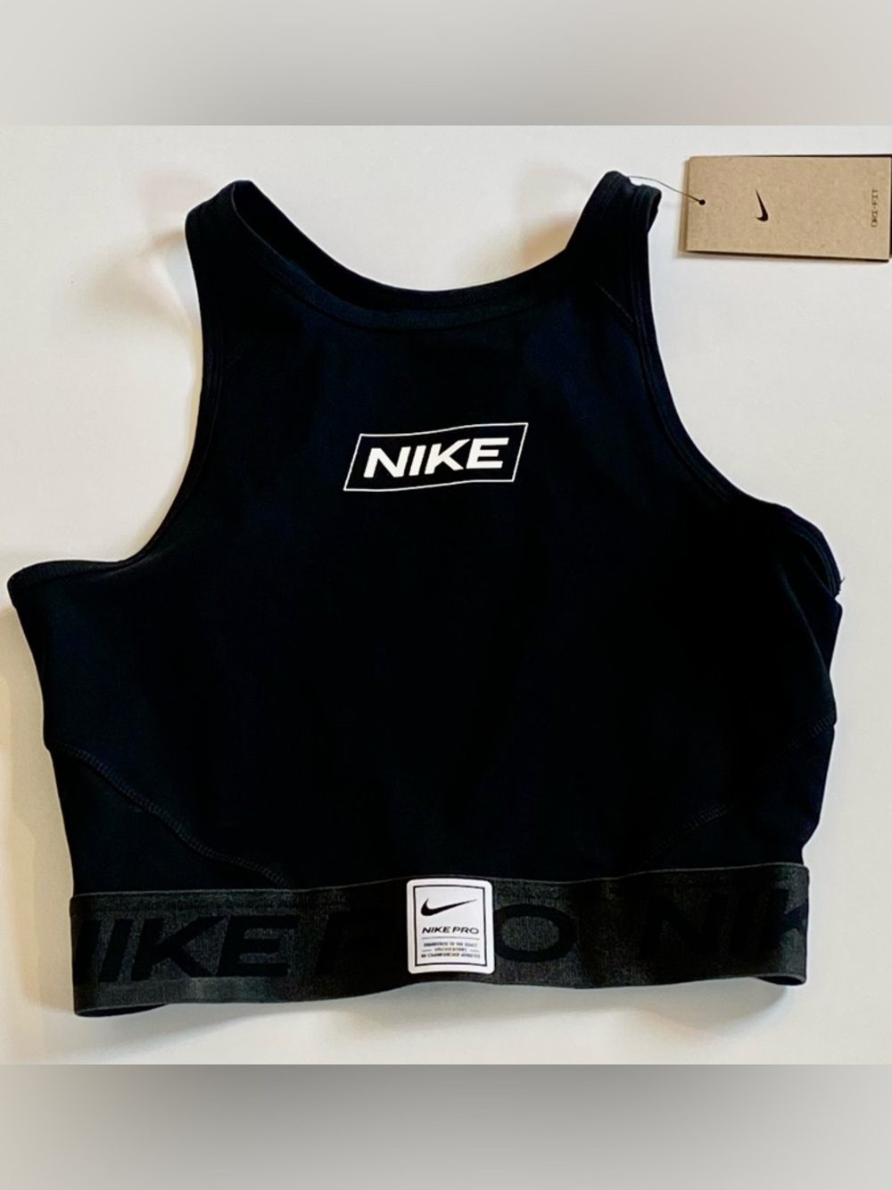 Nike Pro Women's Dri-FIT Cropped Tank Top
Sports bra S NWT perfect !